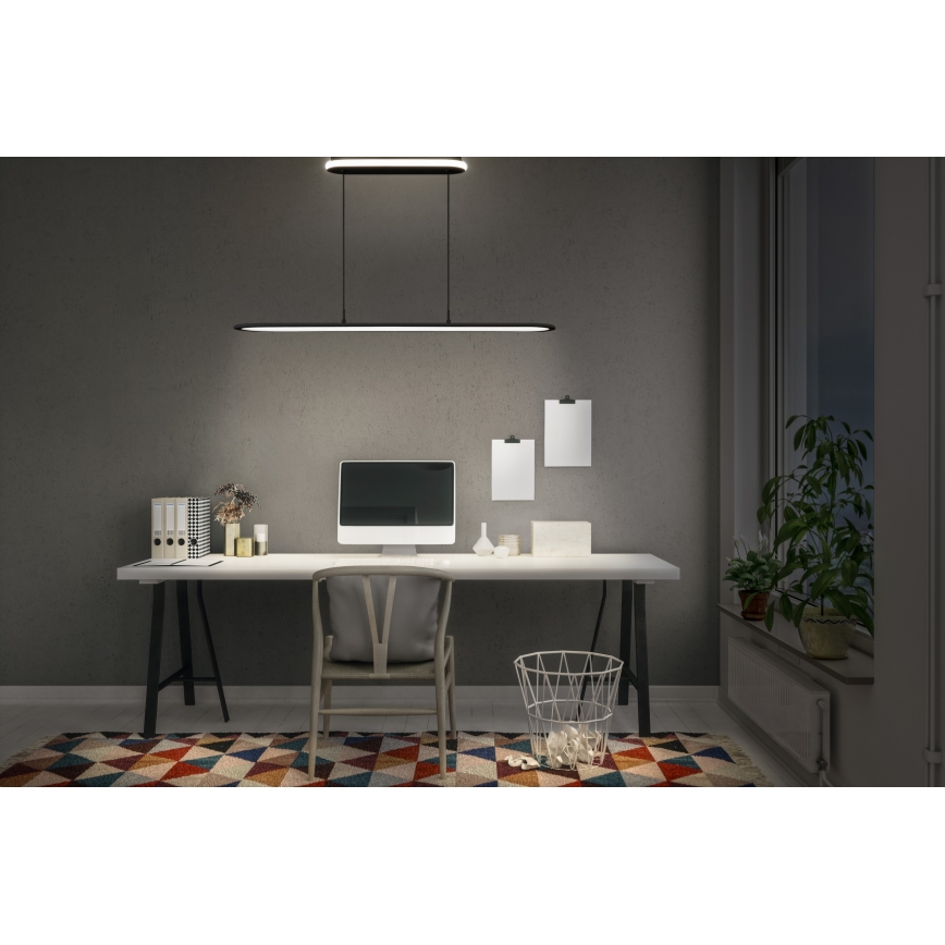 Osram - Dimbare LED-hanglamp aan kabel OFFICE LINE LED/57W/230V 4000K 100 cm CRI 90 zwart