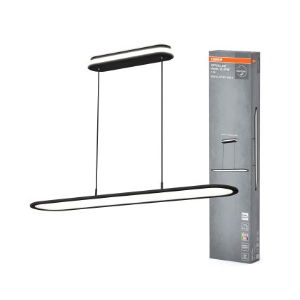Osram - Dimbare LED-hanglamp aan kabel OFFICE LINE LED/57W/230V 4000K 100 cm CRI 90 zwart