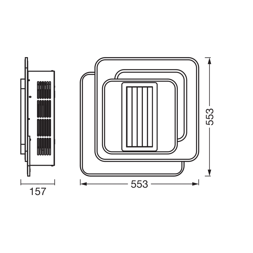 Osram - Dimbare LED-plafondventilator LED/55W/230V 3000-6500K wit + afstandsbediening