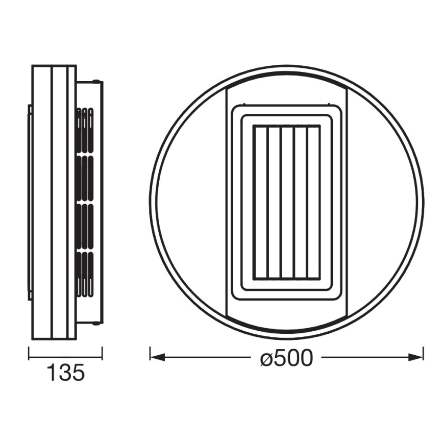 Osram - LED-dimbare plafondlamp met ventilator LED/55W/230V 3000-6500K wit + afstandsbediening