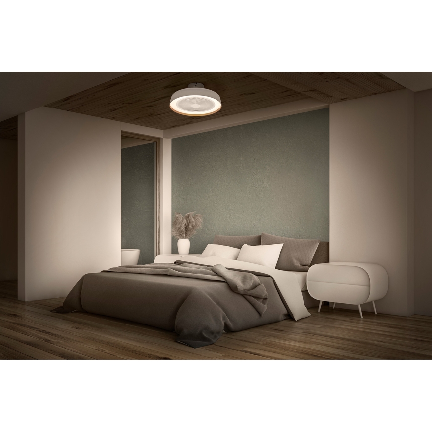 Osram - Dimbare LED-plafondlamp met plafondventilator LED/49W/230V 2700-6500K wit/goud + afstandsbediening