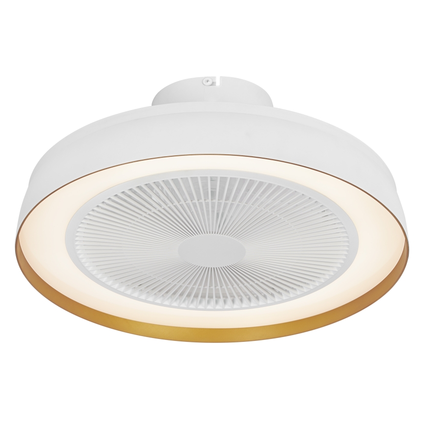 Osram - Dimbare LED-plafondlamp met plafondventilator LED/49W/230V 2700-6500K wit/goud + afstandsbediening