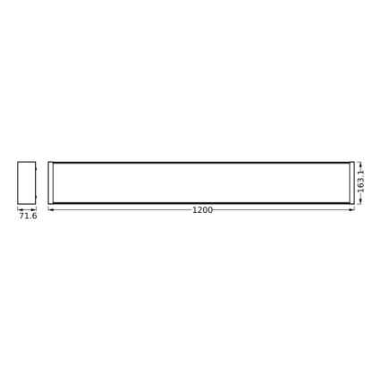 Osram - Dimbare LED-plafondarmatuur OFFICE LINE LED/40W/230V 120 cm + afstandsbediening
