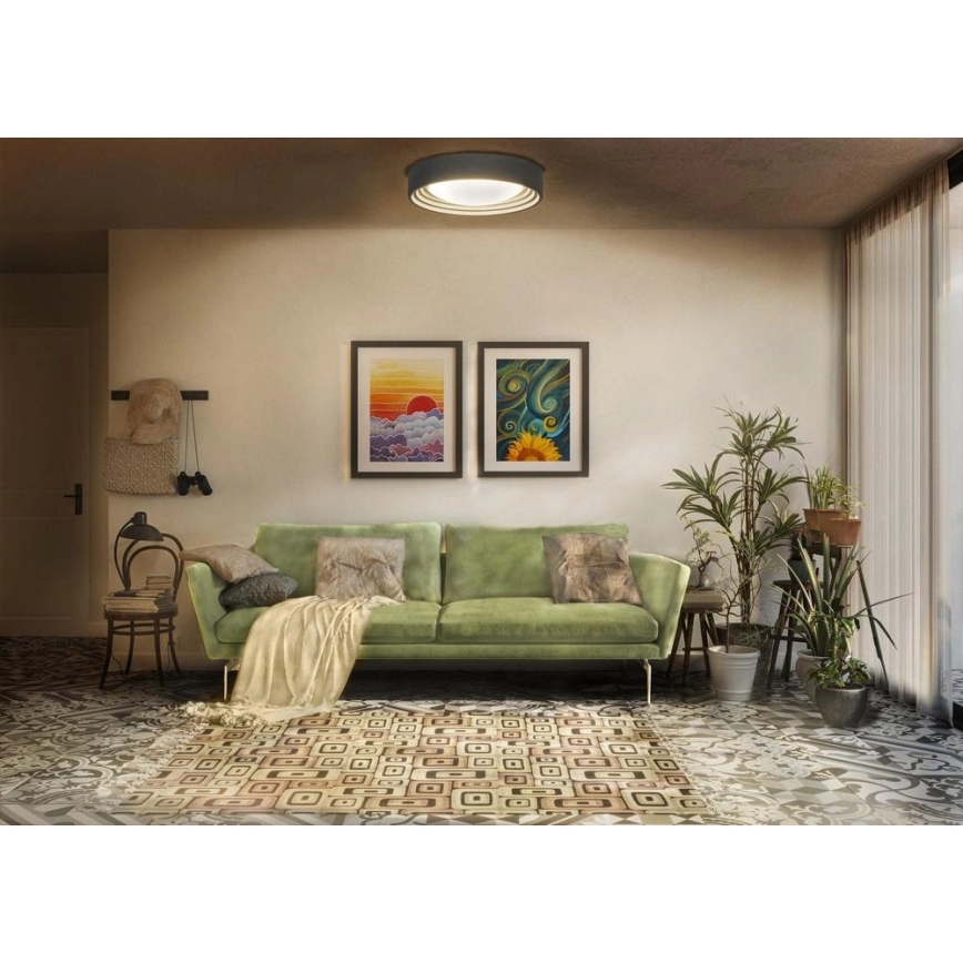 Osram - Dimbare LED-plafondlamp ORBIS CONCRETE LED/18W/230V Ø 40 cm grijs/beton