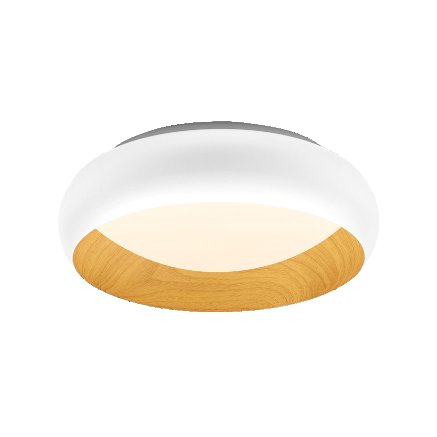 Osram - ORBIS LIVIA dimbare LED-plafondlamp, 16W/230V, Ø 30 cm, wit/bruin