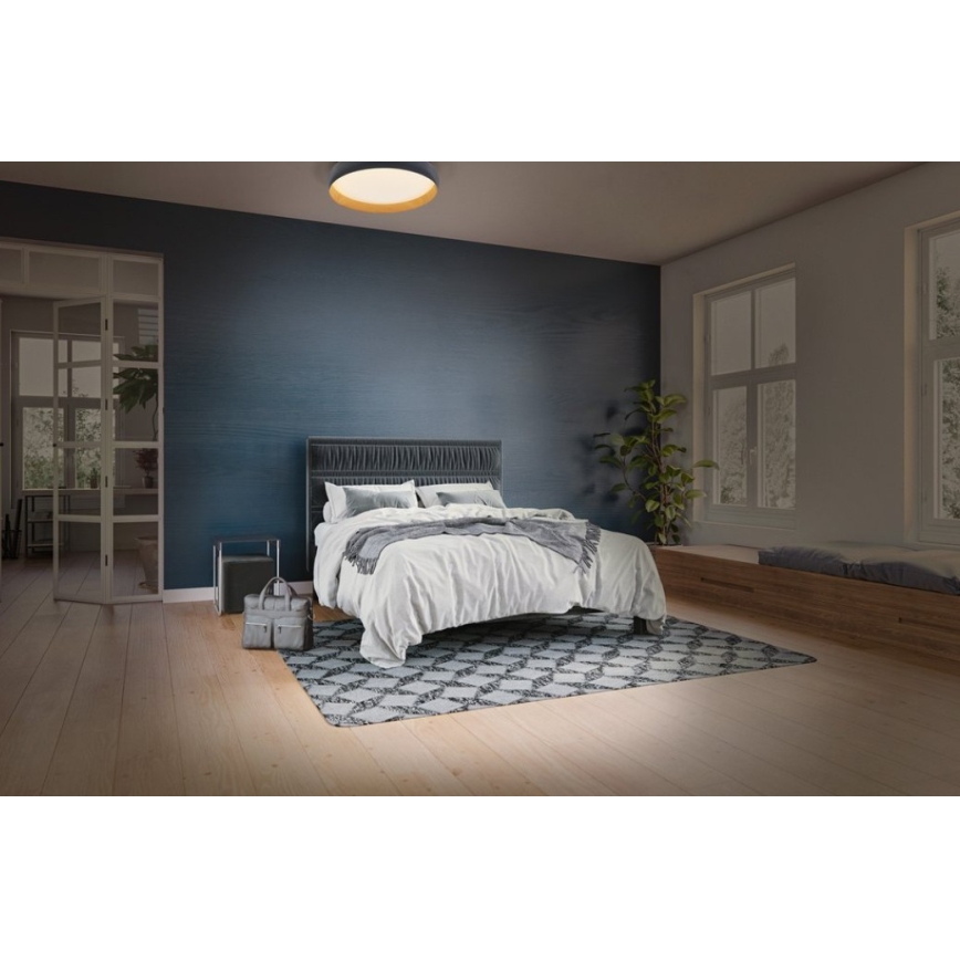 Osram - LED dimbare plafondlamp ORBIS LIVIA LED/16W/230V Ø 30 cm antraciet/bruin