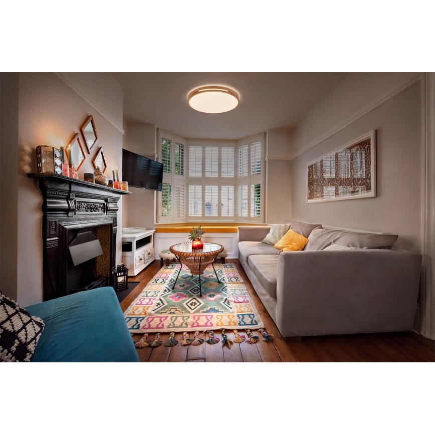 Osram - LED dimbare plafondlamp ORBIS WOODBURRY LED/16W/230V Ø 30 cm