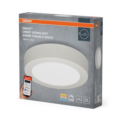Osram - Dimbare LED-plafondlamp SMART+ DOWNLIGHT LED/12W/230V Ø 20 cm 3000-6500K Wi-Fi