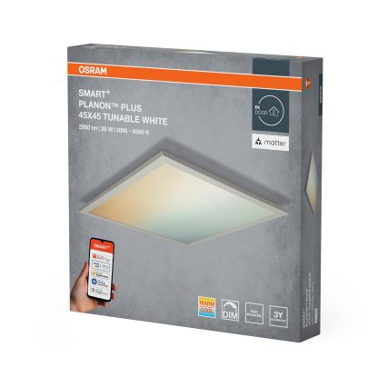 Osram - LED Dimbare plafondarmatuur SMART+ PLANON LED/28W/230V 45x45 cm 3000-6500K Wi-Fi