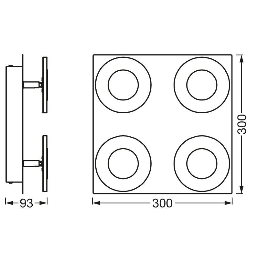 Osram - Dimbare LED-plafondlamp voor badkamer SMART+ WAVE LED/24W/230V 3000-6500K IP44 Wi-Fi