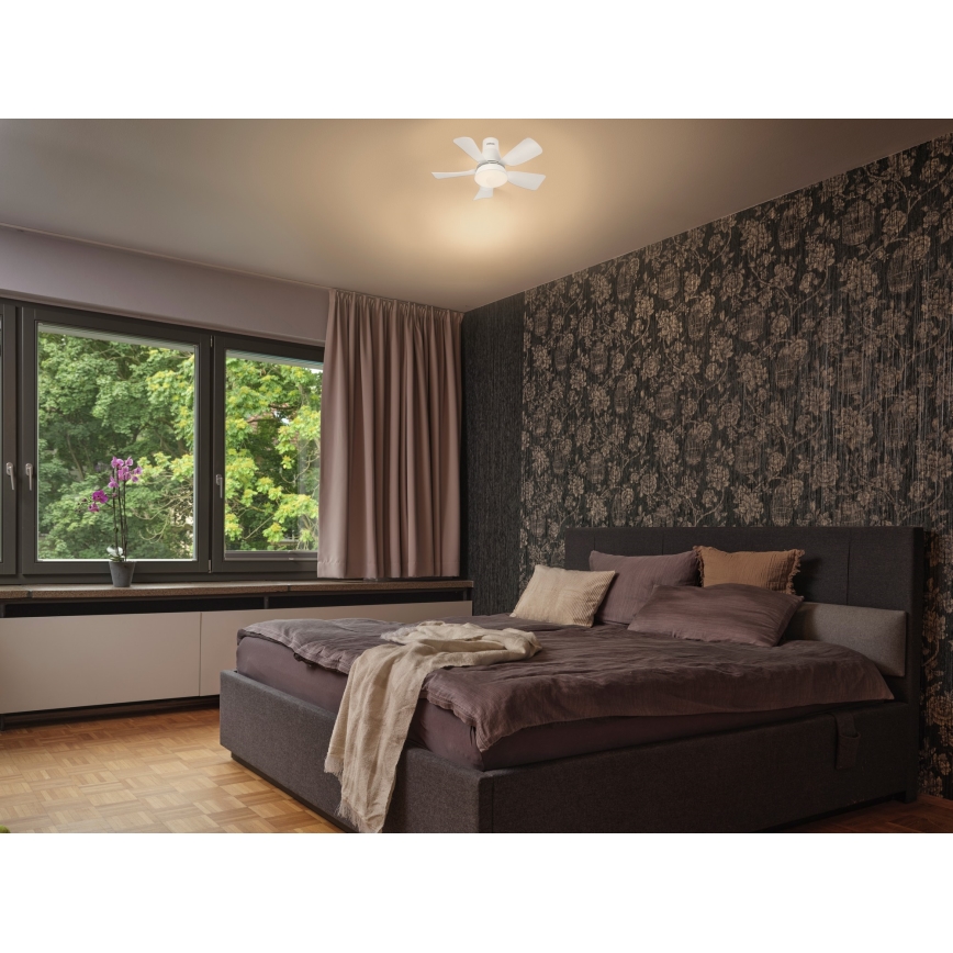 Osram - LED-dimbare plafondventilator LESTE LED/15W/230V 3000/4000/6500K + afstandsbediening