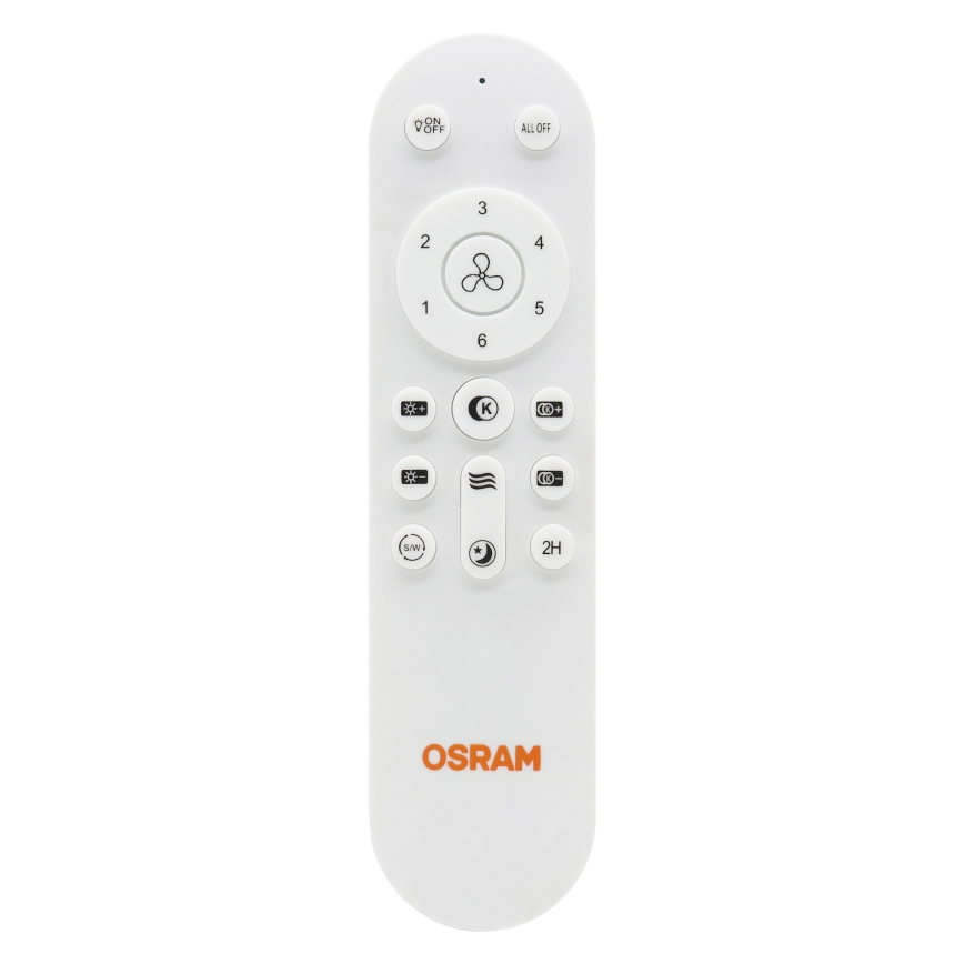 Osram - LED-dimbare plafondventilator LESTE LED/15W/230V 3000/4000/6500K + afstandsbediening