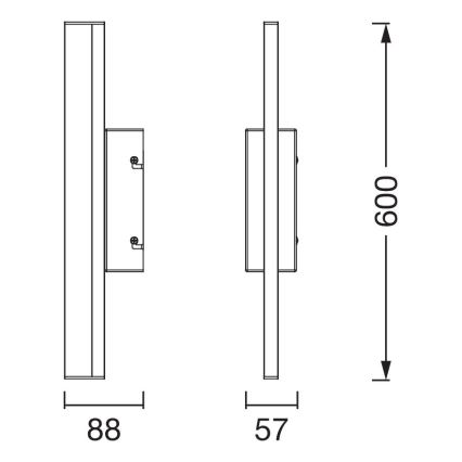 Osram - LED dimbare badkamerspiegelverlichting met aanraakbediening ORBIS MIRROR LED/10W/230V 60 cm 3000/4000K IP44 beige