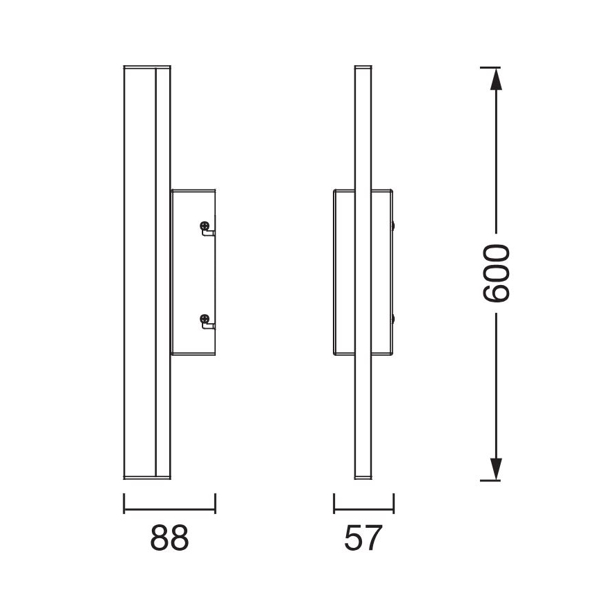 Osram - Dimbare LED-spiegelverlichting ORBIS MIRROR LED/10W/230V 3000/4000K 60 cm IP44
