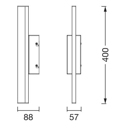Osram - Dimbare LED-aanraakverlichting voor badkamerspiegel ORBIS MIRROR LED/6,8W/230V 40 cm 3000/4000K IP44 beige