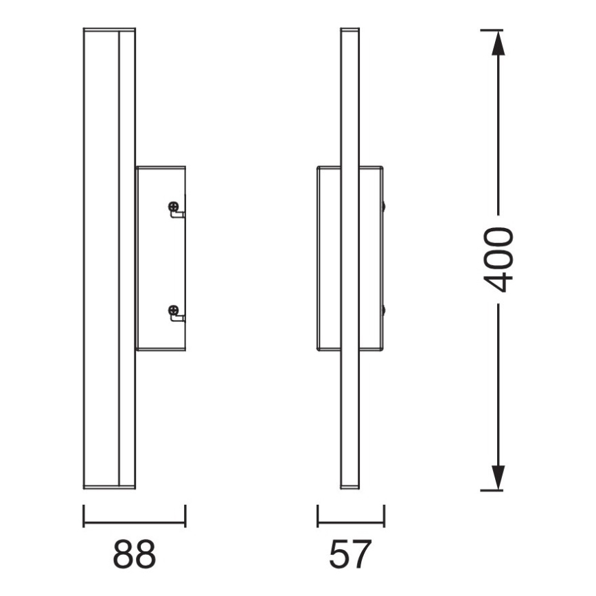 Osram - Dimbare LED-aanraakverlichting voor badkamerspiegel ORBIS MIRROR LED/6,8W/230V 40 cm 3000/4000K IP44 beige