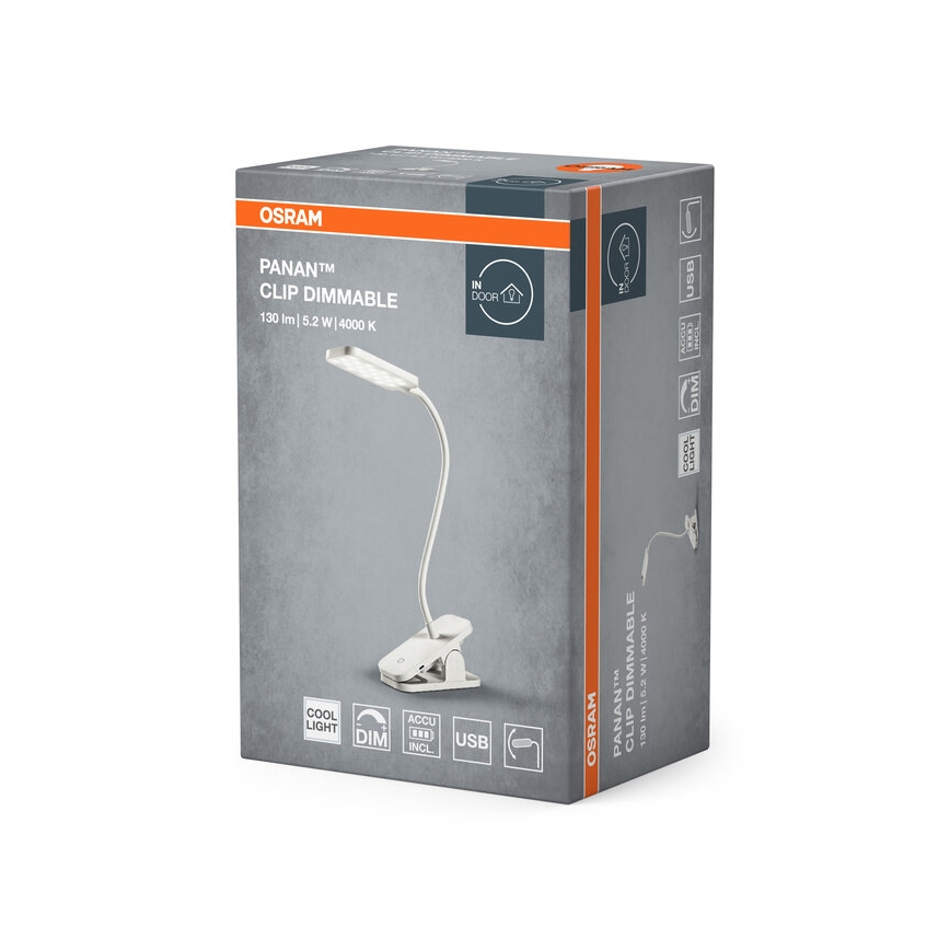 Osram - LED Dimbare tafellamp met aanraakbediening PANAN LED/5,2W/5V 1200 mAh