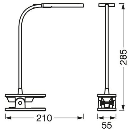 Osram - LED Dimbare tafellamp met aanraakbediening PANAN LED/5,2W/5V 1200 mAh