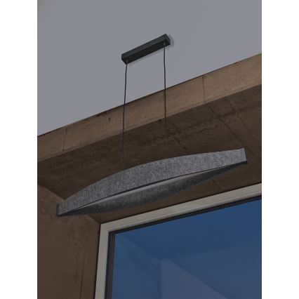 Osram - LED hanglamp aan kabel DECOR FLAT LED/23W/230V grijs