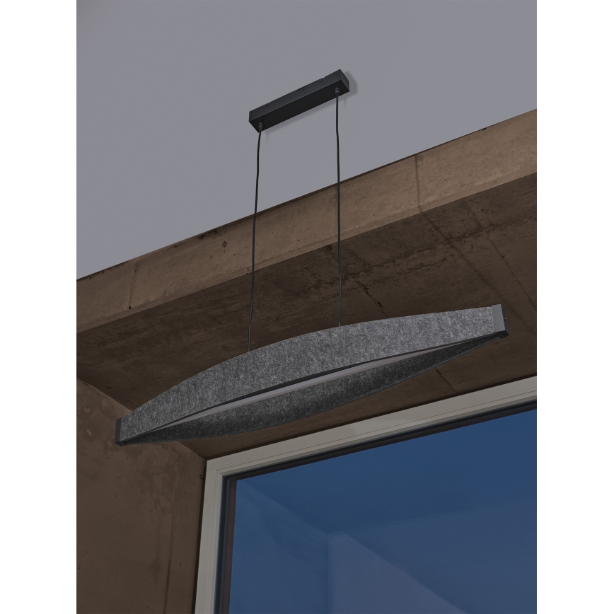 Osram - LED hanglamp aan kabel DECOR FLAT LED/23W/230V grijs