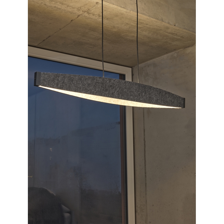 Osram - LED hanglamp aan kabel DECOR FLAT LED/23W/230V grijs