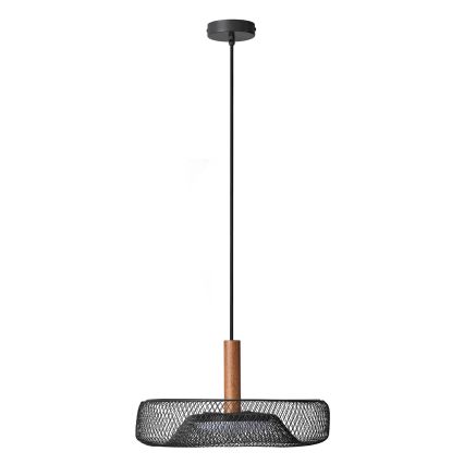 Osram - LED-hanglamp aan kabel DECOR MESH LED/18,5 W/230 V Ø 40 cm zwart/rubberhout