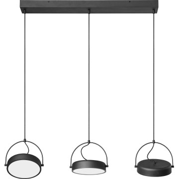 Osram - LED-hanglamp DECOR PUCK met kabel, 3xLED/12W/230V, zwart