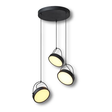 Osram - LED hanglamp met kabel DECOR PUCK 3xLED/12W/230V CRI 90 zwart