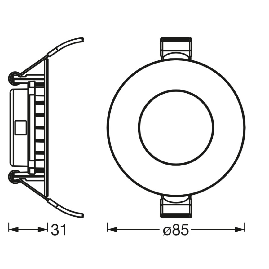 Osram - LED inbouwarmatuur SLIM LED/4,5W/230V 4000K