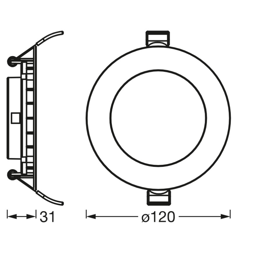 Osram - LED inbouwspot SLIM LED/8W/230V 3000K