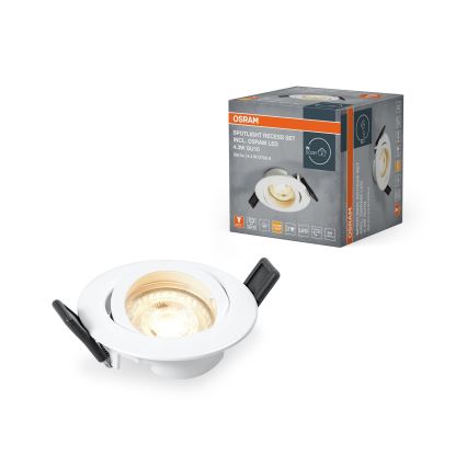 Osram - LED inbouwspot SPOT 1xGU10/4,3W/230V 2700K CRI 90 wit