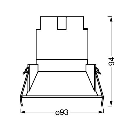 Osram - LED inbouwspot SPOT TWIST LED/10W/230V 3000K Ø 9,3 cm wit