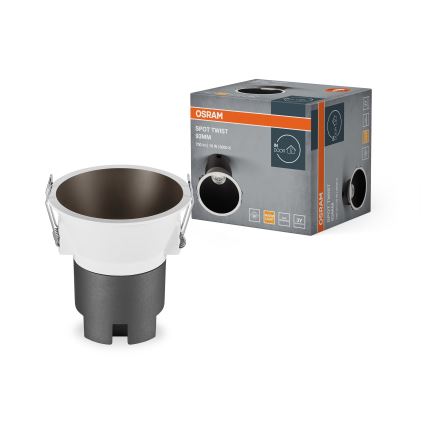 Osram - LED inbouwspot SPOT TWIST LED/10W/230V 3000K Ø 9,3 cm wit/zwart