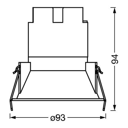 Osram - LED inbouwspot SPOT TWIST LED/10W/230V 4000K Ø 9,3 cm wit/zilver