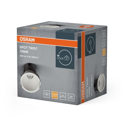 Osram - LED inbouwspot SPOT TWIST LED/5W/230V 3000K Ø 7 cm wit