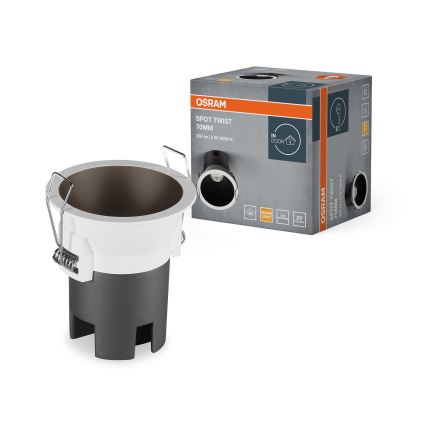Osram - LED inbouwspot SPOT TWIST LED/5W/230V 3000K Ø 7 cm wit/zwart