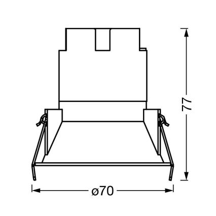 Osram - LED inbouwspot SPOT TWIST LED/5W/230V 3000K Ø 7 cm wit/zwart