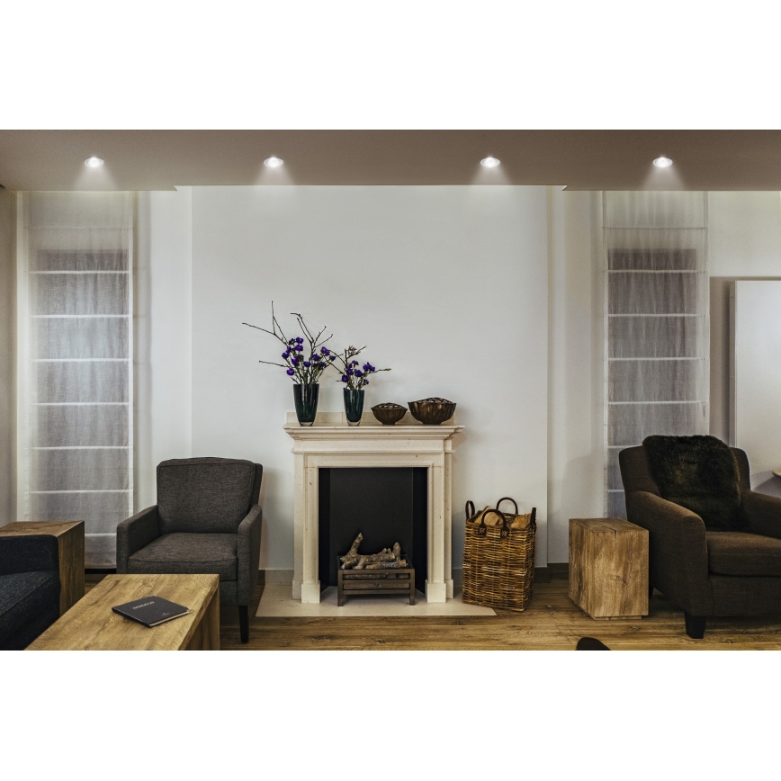 Osram - LED inbouwspot SPOT TWIST LED/5W/230V 4000K Ø 7 cm wit/zilver