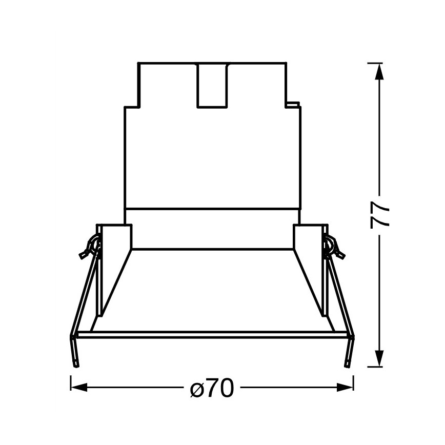 Osram - LED inbouwspot SPOT TWIST LED/5W/230V 3000K Ø 7 cm wit/zilver