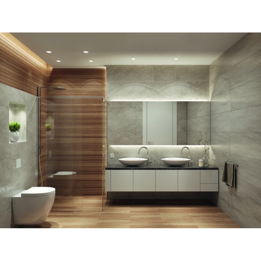 Osram - LED badkamer inbouwspot SPOT 1xGU10/4,3W/230V 2700K CRI 90 Ø 8,5 cm IP65 wit