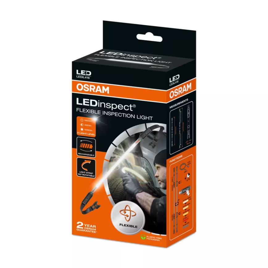 Osram - Dimbare LED-inspectielamp voor in de auto LEDINSPECT INSPECTION LIGHT LED/10W/3,7V 2200 mAh