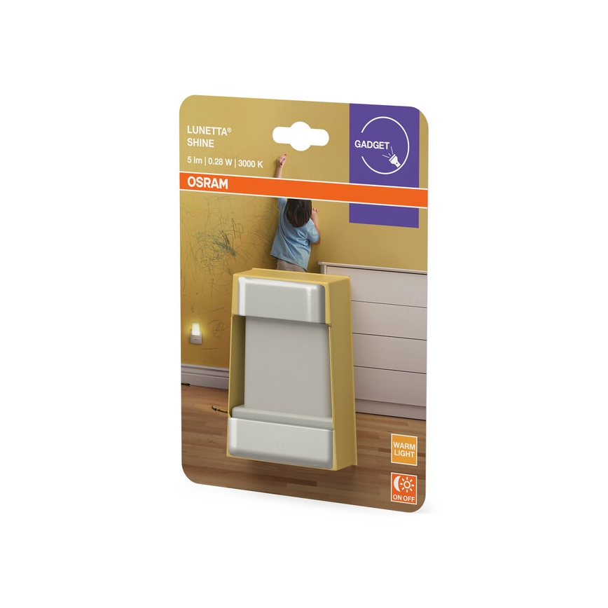 Osram - LED-nachtlamp met schemersensor LUNETTA LED/0,28W/230V 3000K