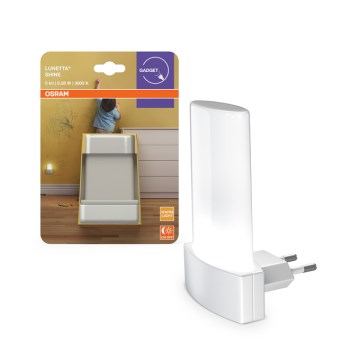 Osram - LED-nachtlamp met sensor LUNETTA LED/0,28W/230V 3000K