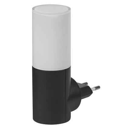 Osram - LED-nachtlampje met schemersensor LUNETTA LED/0,2W/230V zwart