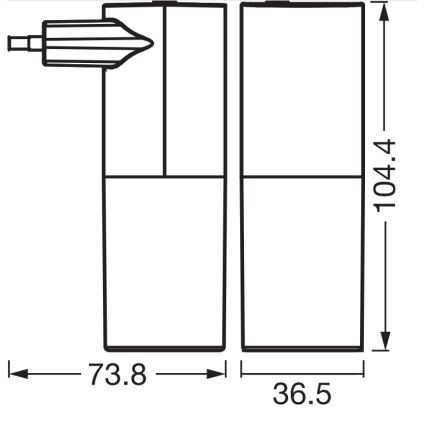 Osram - LED-nachtlampje met schemersensor LUNETTA LED/0,2W/230V zwart