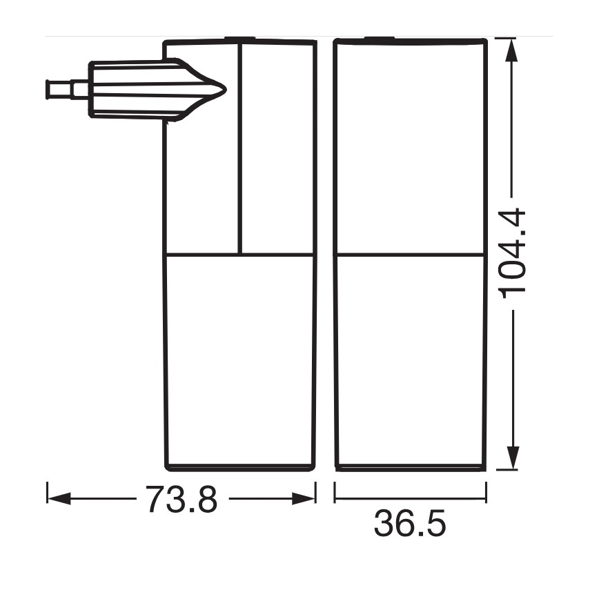 Osram - LED-nachtlampje met schemersensor LUNETTA LED/0,2W/230V zwart