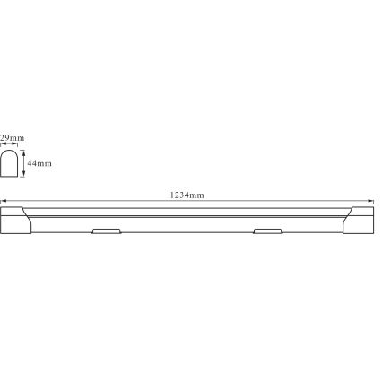 Osram - LED onderbouwarmatuur BATTEN LED/20W/230V 123,4 cm