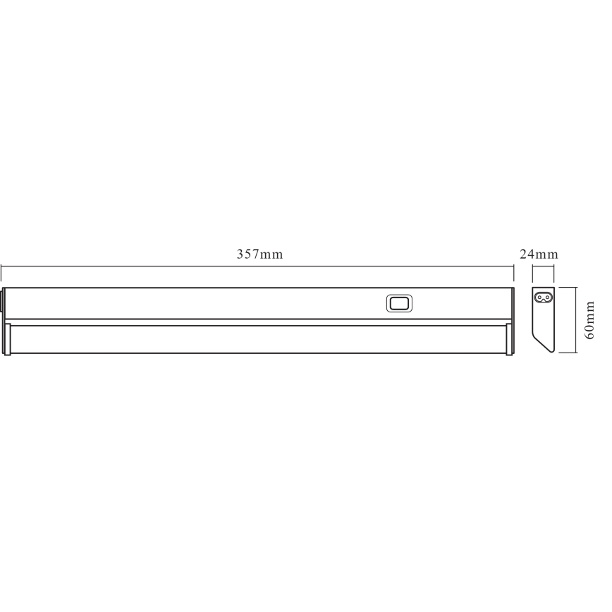 Osram - LED onderbouwarmatuur LINEAR LED/6W/230V 3000K 35,7 cm zilver