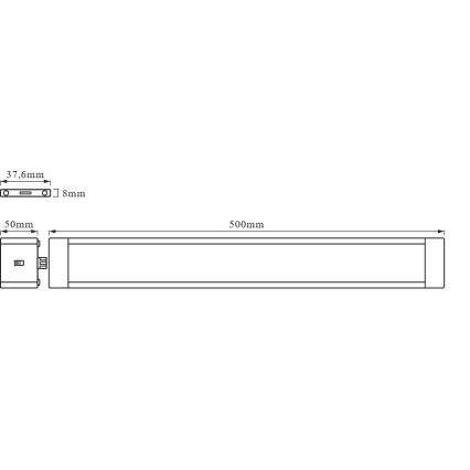 Osram - LED-dimbare onderbouwlamp met bewegingssensor CABINET LED/10W/230V 3000K 50 cm wit
