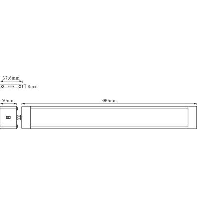 Osram - LED-dimbaar onderbouwarmatuur met bewegingssensor CABINET LED/6W/230V 3000K 30 cm wit